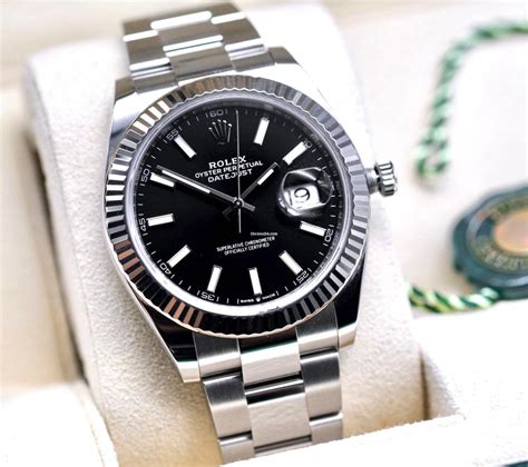 rolex datejust black|rolex datejust 41mm black face.